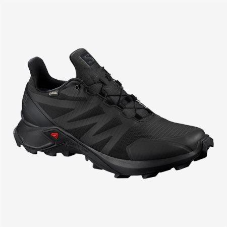 Salomon SUPERCROSS GTX W Womens Hiking Shoes Black UK WZXH